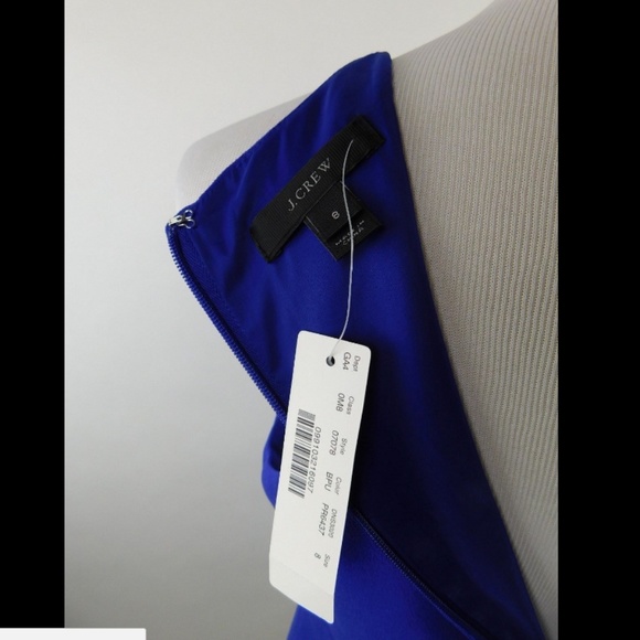 J.Crew Cutaway Crepe Career Sheath Dress Purple - Picture 6 of 7